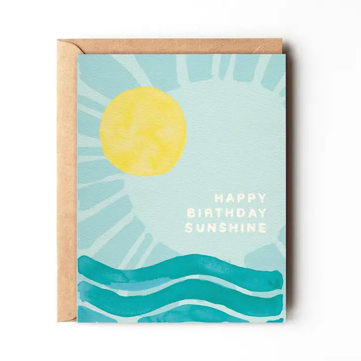 Happy Birthday Sunshine Greeting Card
