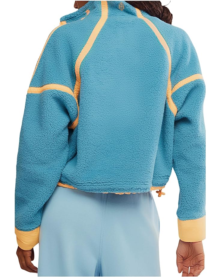 Free People Movement Mountain Fleece 1/2 Zip - Blue