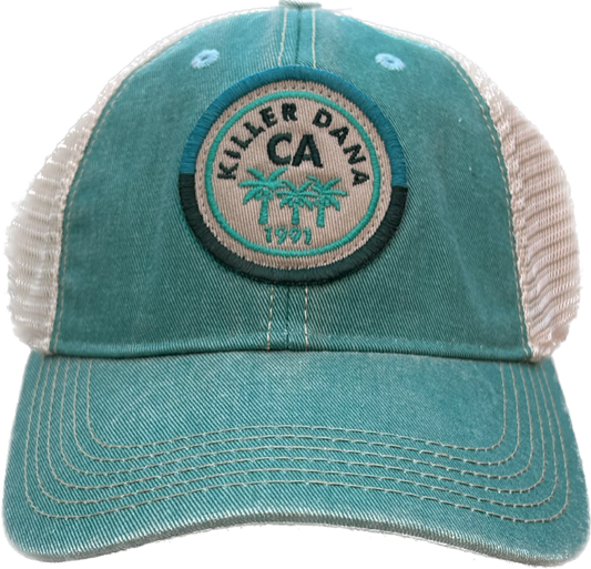 Killer Dana Women's OFW Patch Trucker Hat Aqua Blue