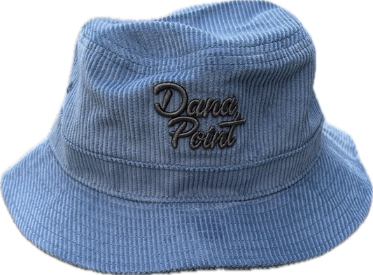 Dana Point Wide Wale Corduroy Bucket Hat Blue