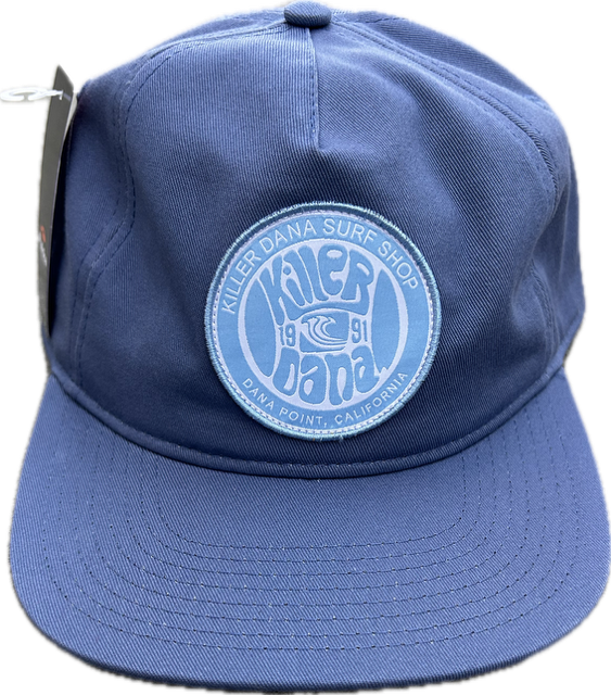 KD Flat Bill Groovy Patch Hat Blue