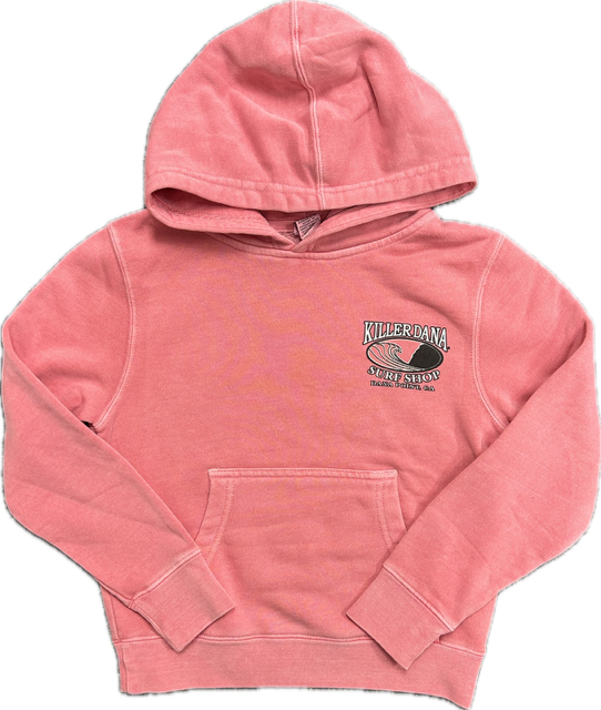 Youth Wave Logo Fleece Hoodie Pink