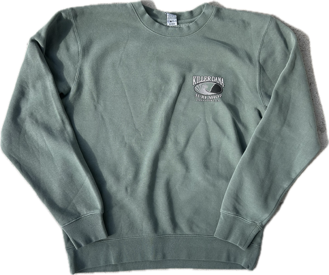 Wave Logo Crew Neck Green