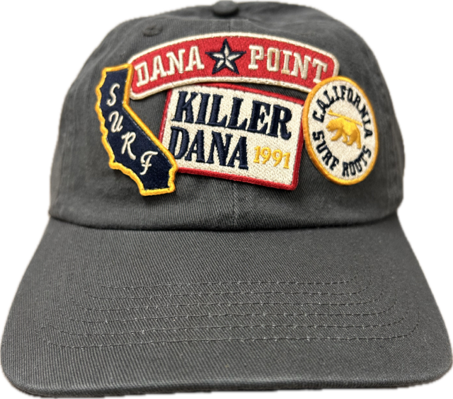 KD 4 Patch Willie Hat - Charcoal