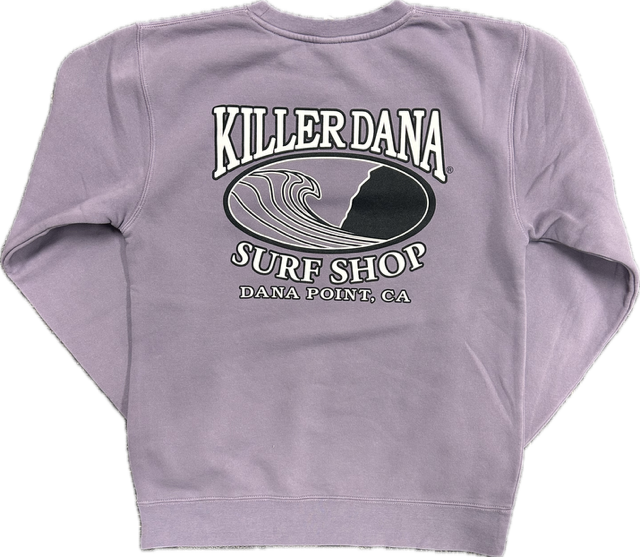 Wave Logo Crew Neck Plum