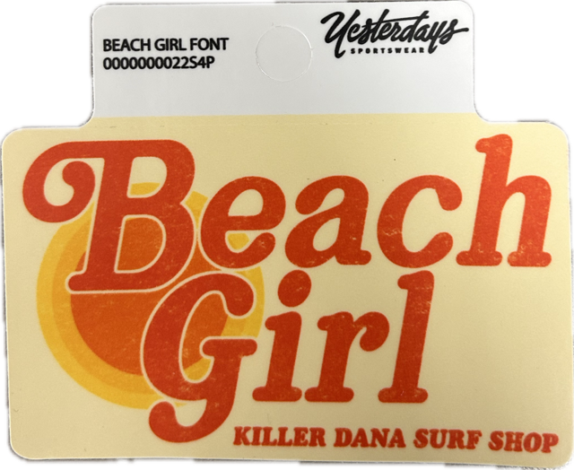 KD Beach Girl Sticker