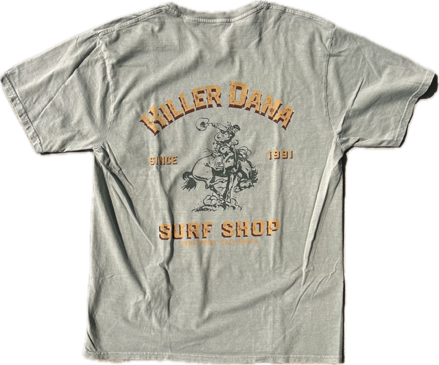 Rodeo Poster Cowboy SS Tee - Pale Jade