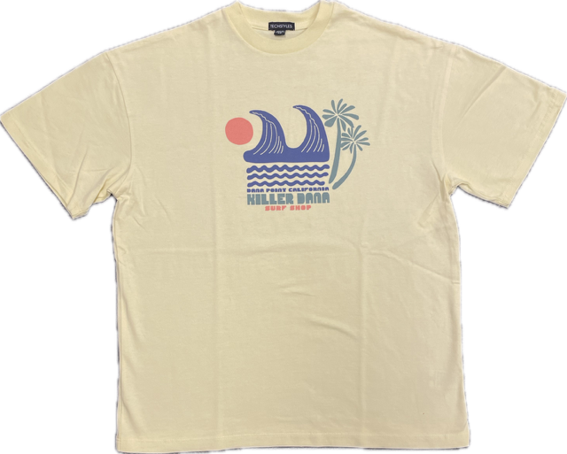 KD Wave of Life Club Boyfriend Cut Tee - Lemon