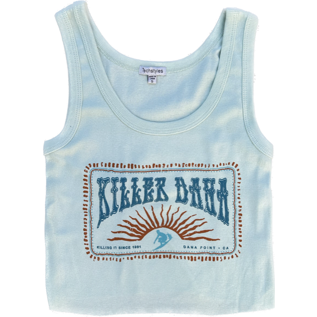 KD Killing It Cropped Tank Green Tea