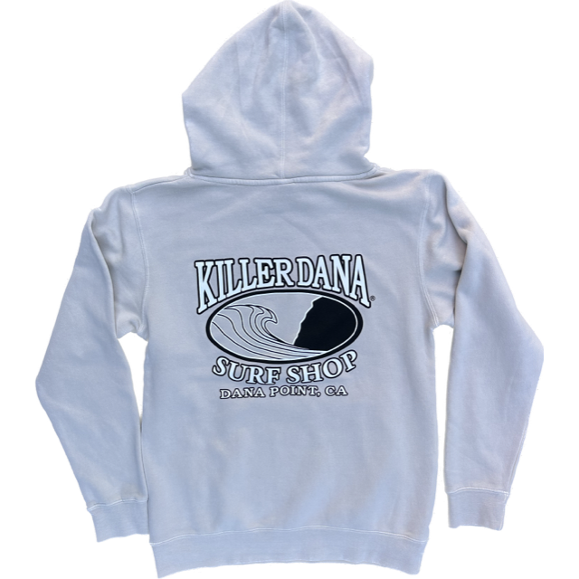 Wave Logo Pullover Hoodie Ivory