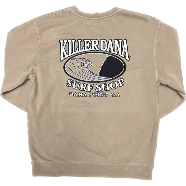 Wave Logo Crew Neck Sand