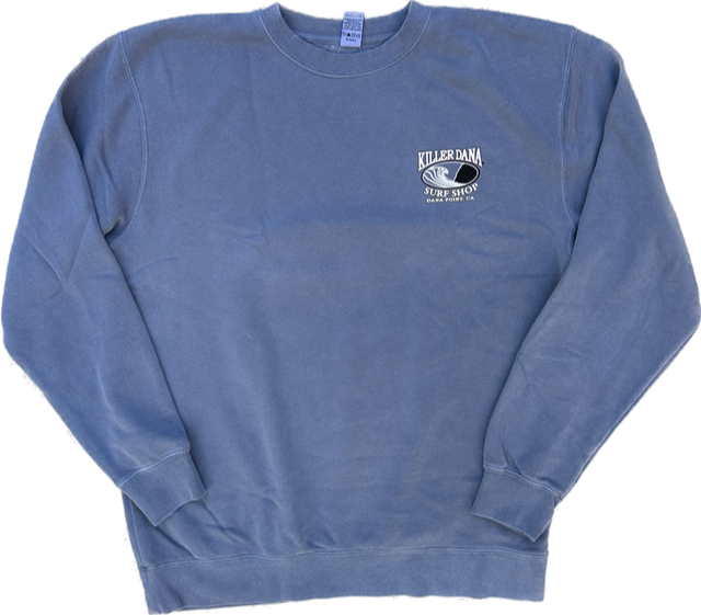 Wave Logo Crew Neck Slate Blue