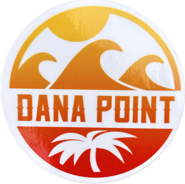 Waves Dana Point Sticker Sunset