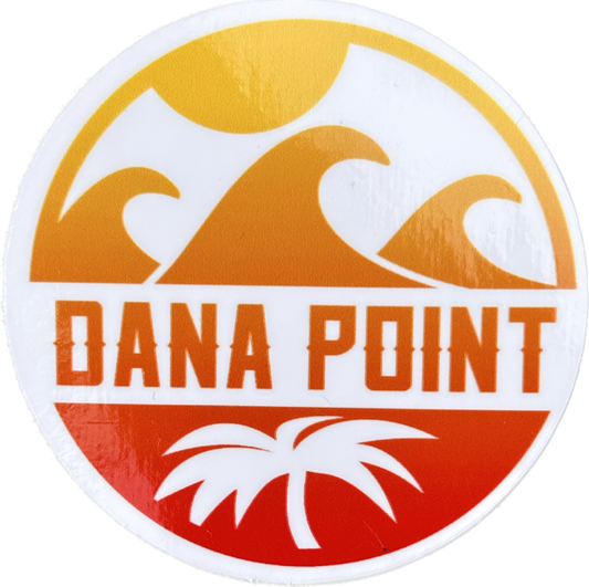 Waves Dana Point Sticker Sunset