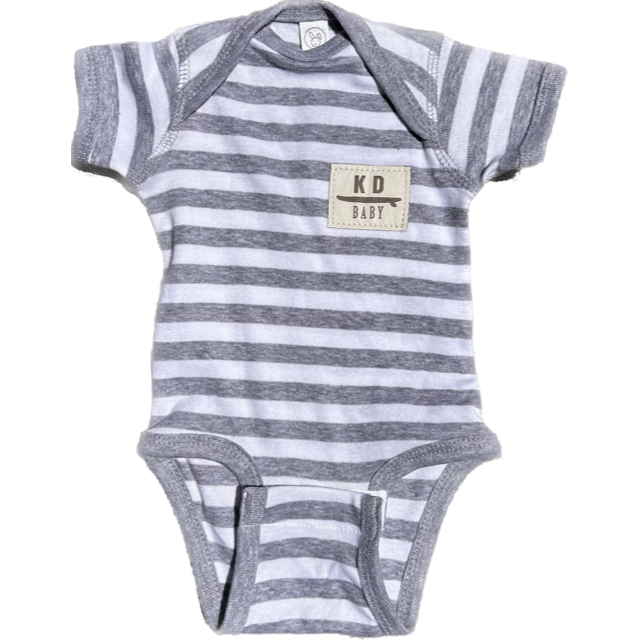 Julius Stripe Onesie Heather Grey