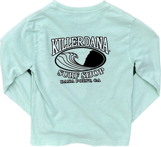 Youth Wave Logo L/S Tee Mint