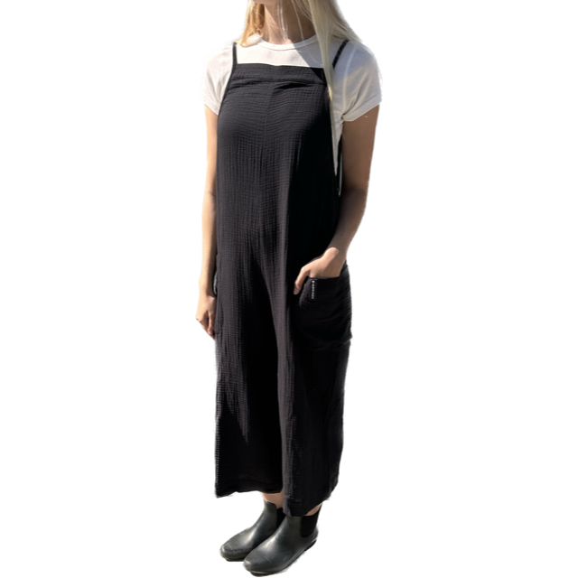 Killer Dana Gauze Jumpsuit Black