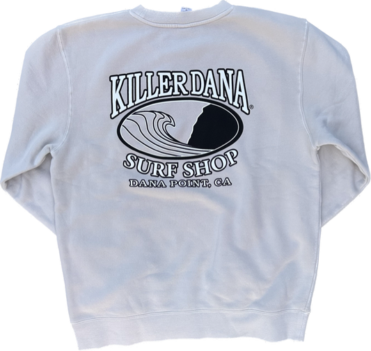 Wave Logo Crew Neck Ivory