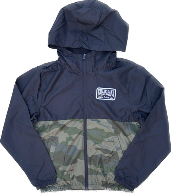 Youth Windbreaker Black/Camo