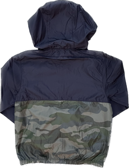 Youth Windbreaker Black/Camo