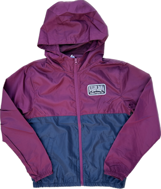 Youth Windbreaker Maroon/Navy