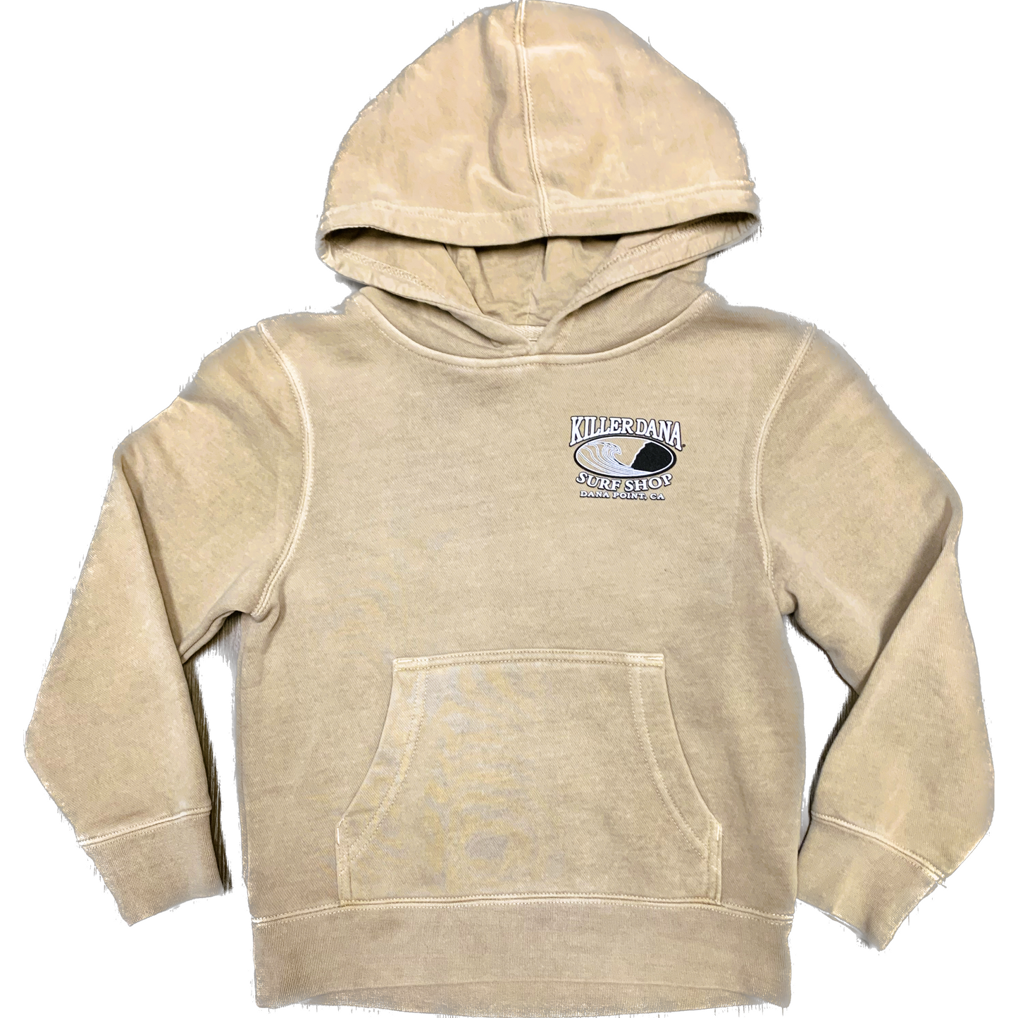 Youth Wave Logo Fleece Hoodie Sandstone