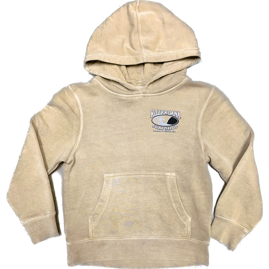 Youth Wave Logo Fleece Hoodie Sandstone