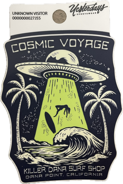 Unknown Visitor Palms Sticker