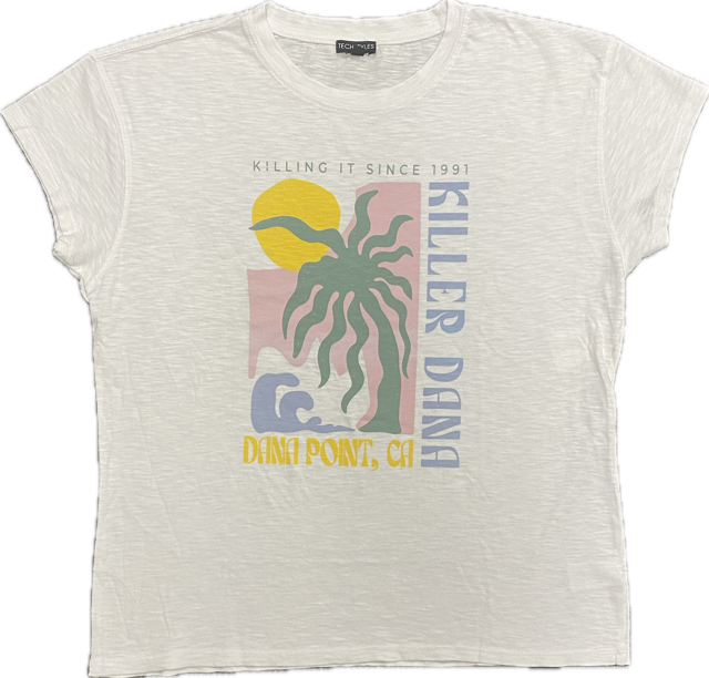 KD Grainy Tee-White