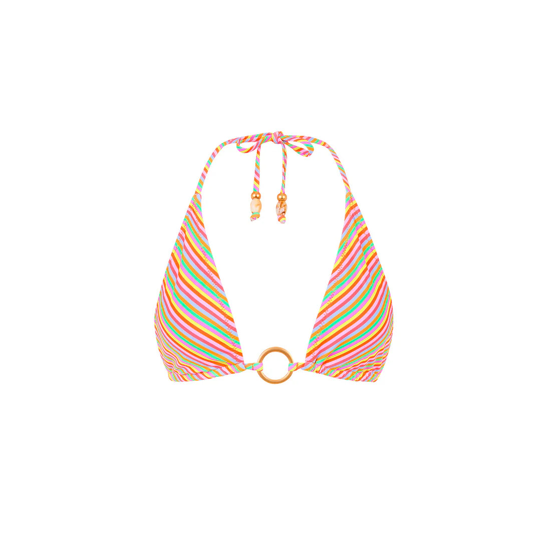 Kula Kinis Ring Halter Bikini Top Sunshine Sorbet