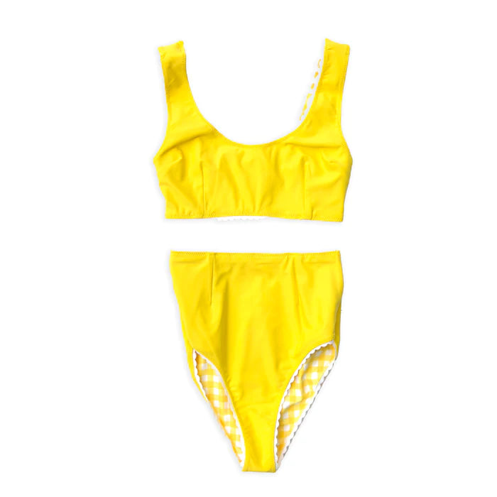Hammies Gingham Bikini TOP Yellow