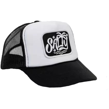 Local Beach Salty Patch Trucker Hat Blk/Wht