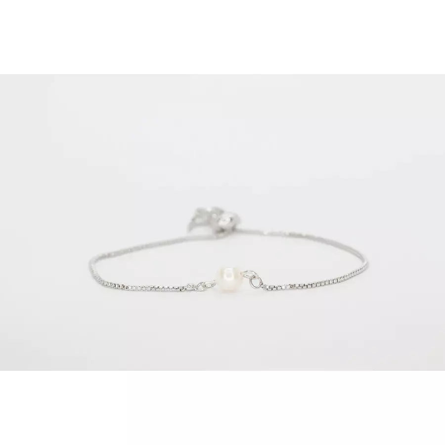 Salty Cali Fresh Water Pearl Bolo Silver