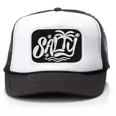 Local Beach Salty Patch Trucker Hat Blk/Wht