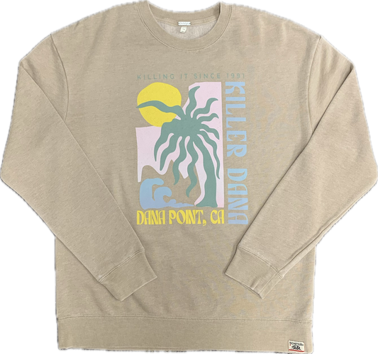 Killer Dana Grainy Weathered Crew - Gravel