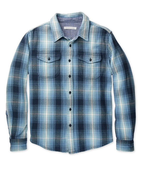 Outerknown Chroma Blanket Shirt - Blue Plaid