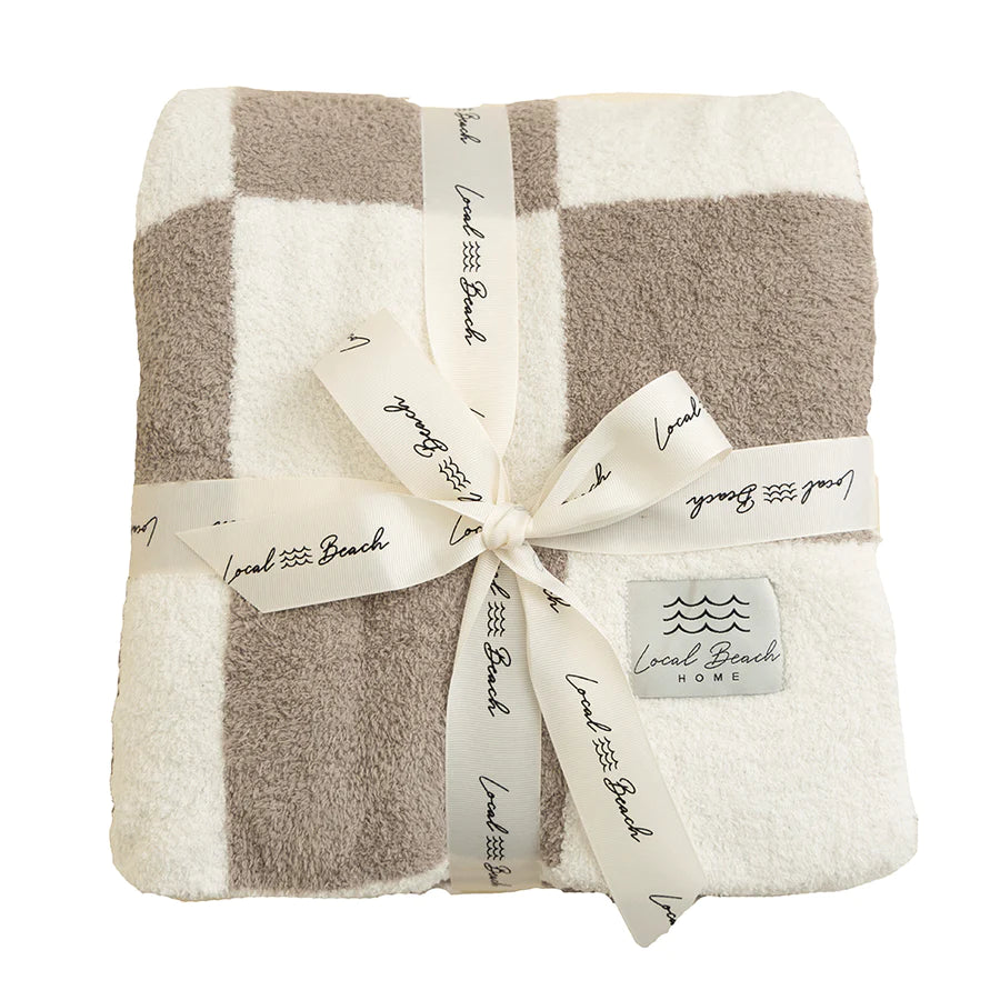 Local Beach Luxe Checker Blanket Large
