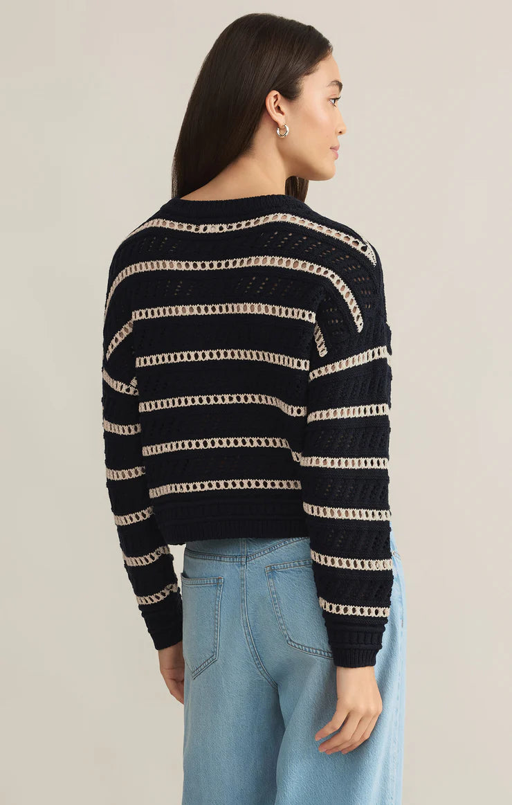 Z Supply Estero Stripe Sweater - Blue