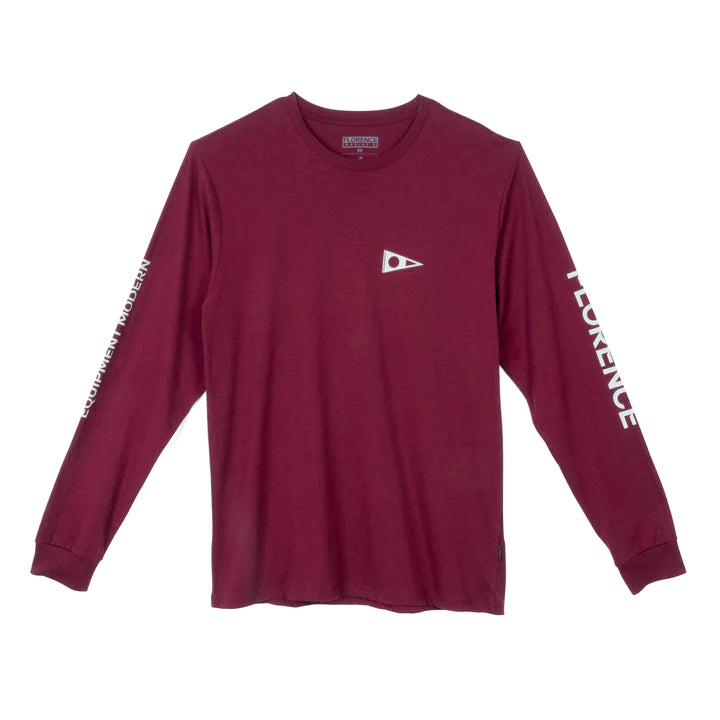 Florence Marine Formula Long Sleeve Tee Maroon