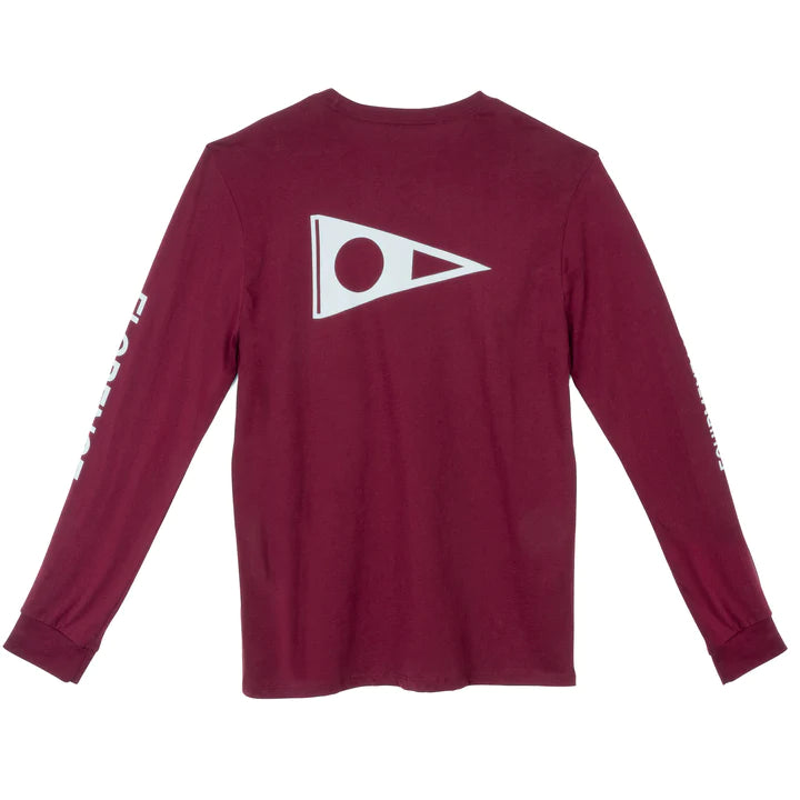 Florence Marine Formula Long Sleeve Tee Maroon