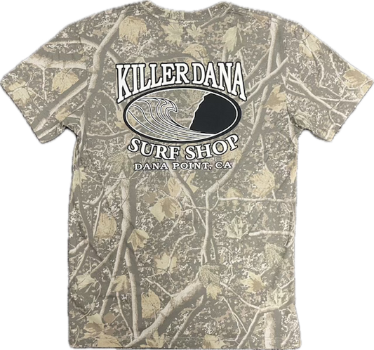 Wave Logo SS Tee - Duckwood Camo