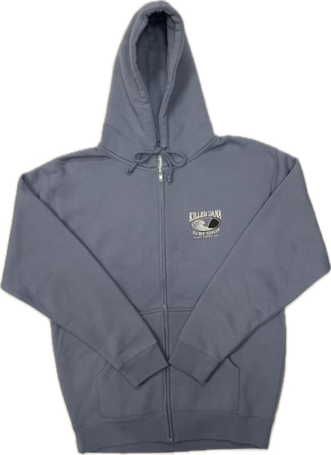 KD Wave Logo Zip Hoodie - Charcoal Heather