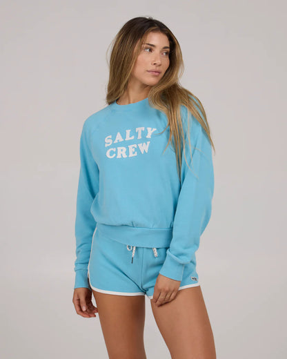 Salty Crew First Mate Crew Fleece - Blue