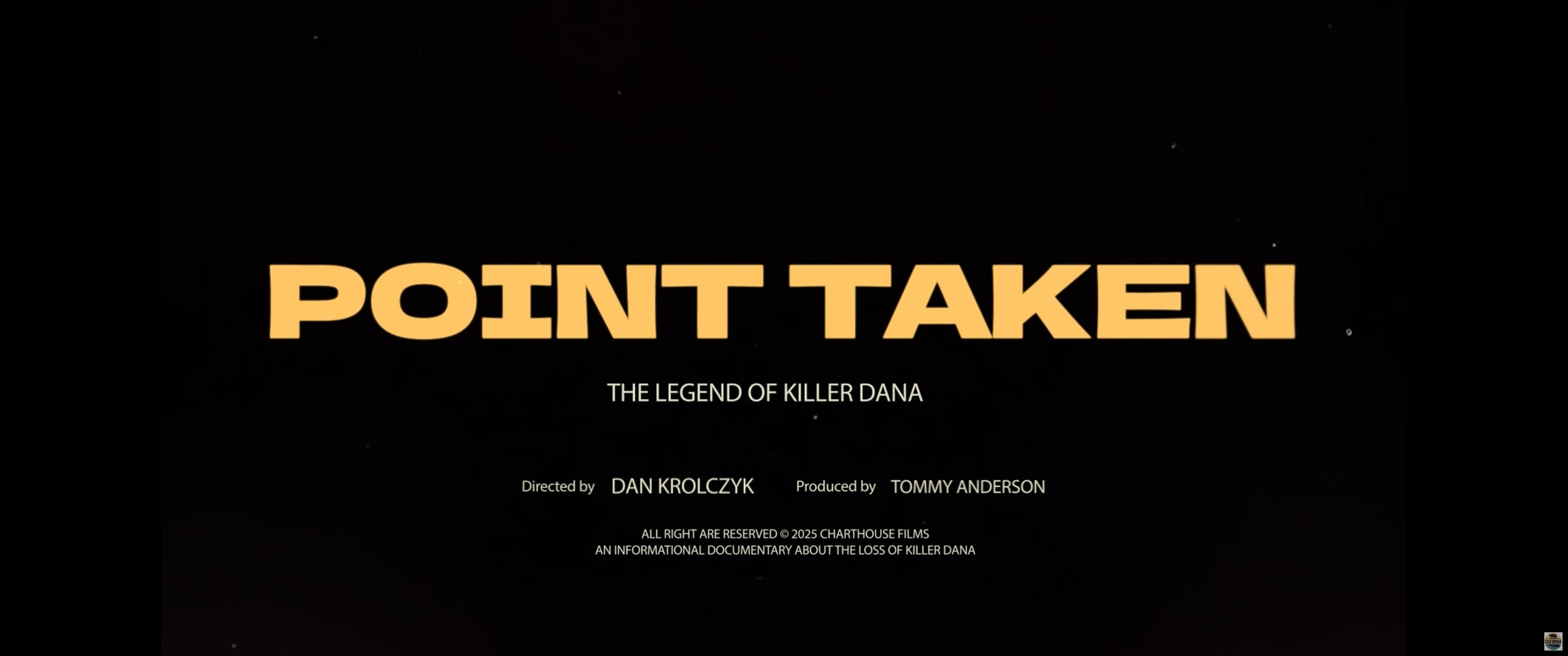 Load video: Point Taken - The Legend of Killer Dana Preview