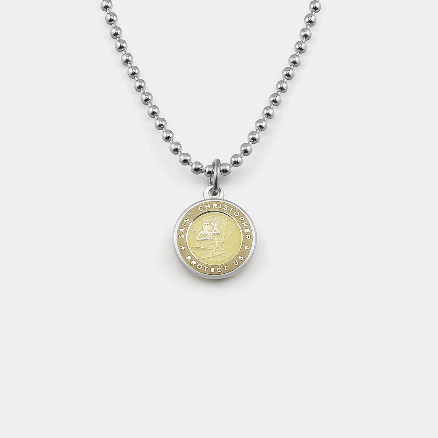 St. Christopher Necklace - Sandy/Blonde