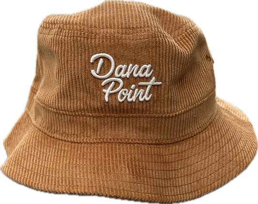 Dana Point Wide Wale Corduroy Bucket Hat Bronze