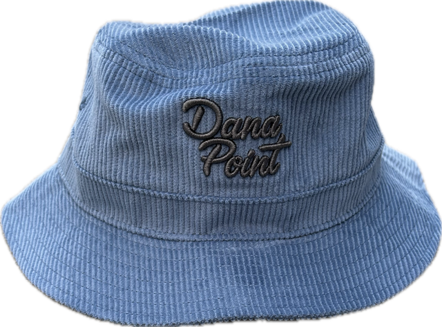 Dana Point Wide Wale Corduroy Bucket Hat Blue