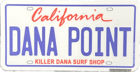 Dana Point License Plate Sticker