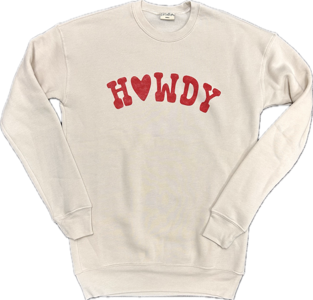 Howdy Sweatshirt - Dust