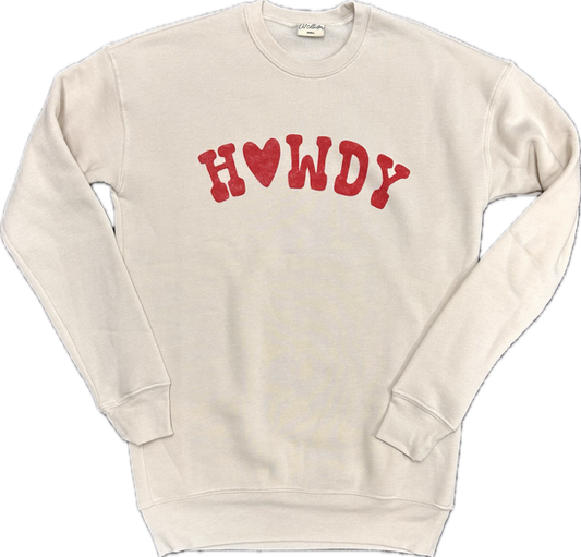 Howdy Sweatshirt - Dust